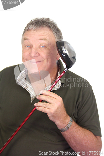 Image of Man With Golf Club