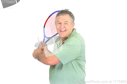 Image of Man With Tennis Racquet