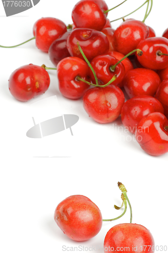 Image of Arrangement of Fresh Ripe Cherry