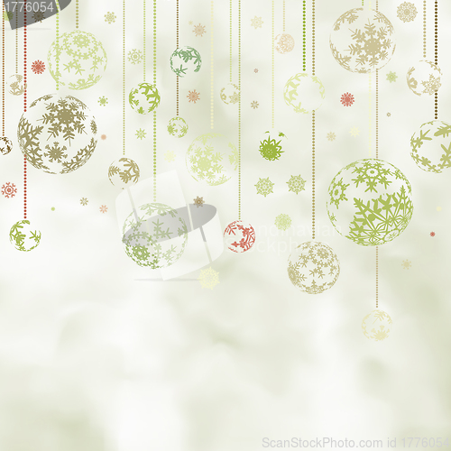 Image of Merry christmas vintage card. EPS 8