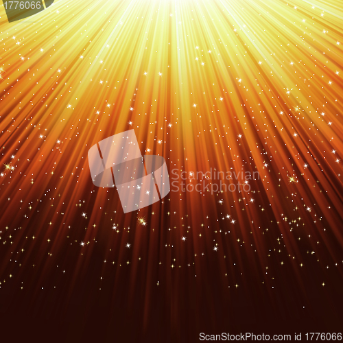 Image of Stars on path of purple light. EPS 8