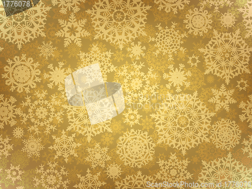 Image of Golden elegant christmas template. EPS 8