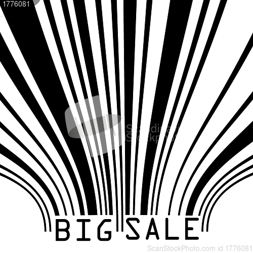 Image of Big Sale bar codes all data is fictional. EPS 8