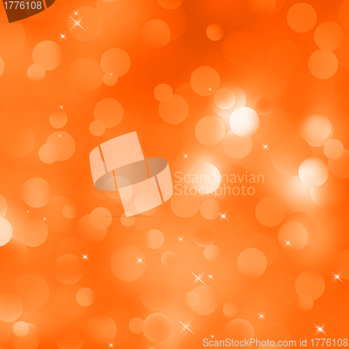 Image of Glittery orange Christmas background. EPS 8