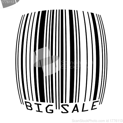 Image of Big Sale bar codes all data is fictional. EPS 8