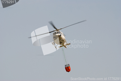Image of Firefighter helicopter in flight