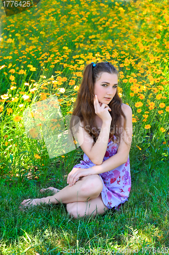 Image of Pretty girl. Summer.