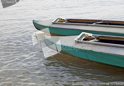 Image of Canoes on still water