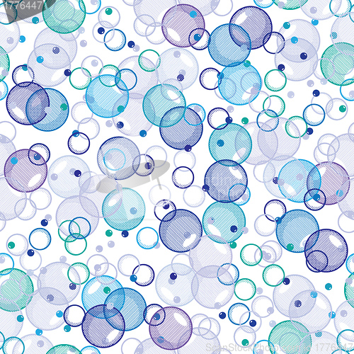 Image of Abstract pattern - bubbles on white
