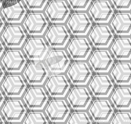 Image of Seamless texture - gray hexagons