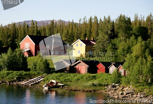 Image of Farm by a lake