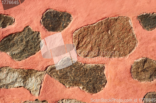 Image of Granite boulders in painted concrete