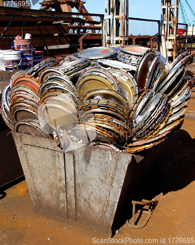 Image of The container with garbage