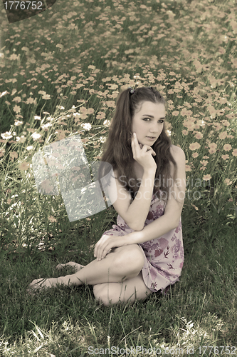 Image of Pretty girl. Summer.