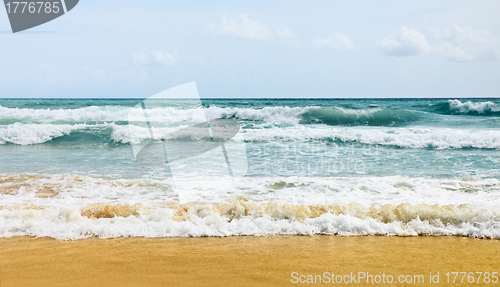 Image of Ocean waves on the beach