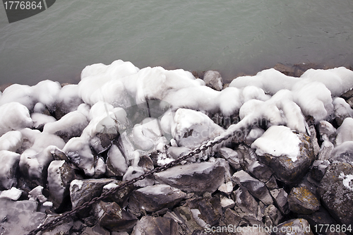 Image of Frozen rocks