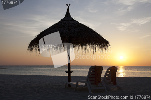 Image of Beach sunset