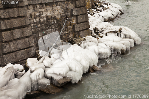 Image of Frozen rocks