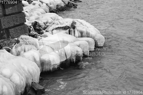 Image of Frozen rocks