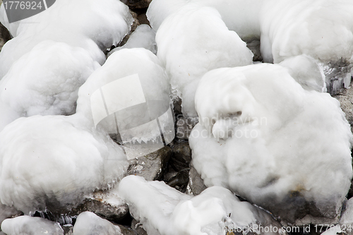 Image of Frozen rocks