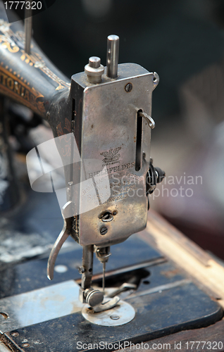 Image of Old hand sewing machine