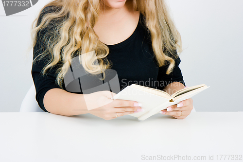 Image of Girl reading a book