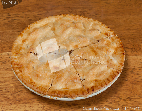 Image of Freshly baked homemade apple pie