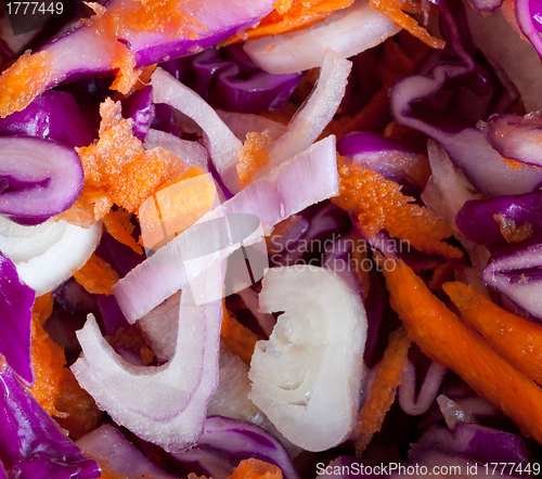 Image of Macro image of cole slaw