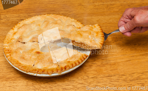 Image of Freshly baked homemade apple pie