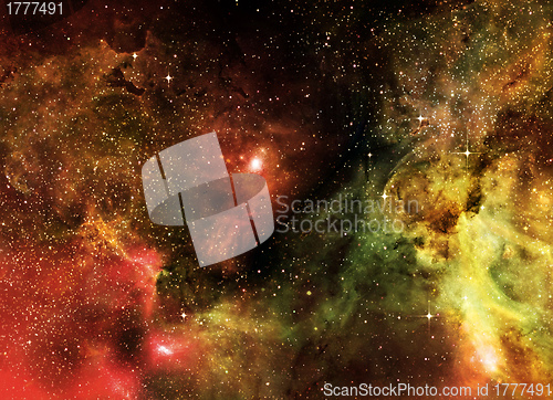 Image of starry background of deep outer space