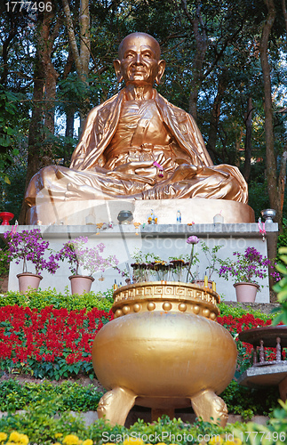 Image of golden buddha statue in thailand