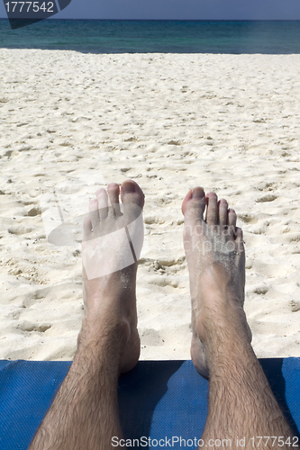 Image of Feet on Beach