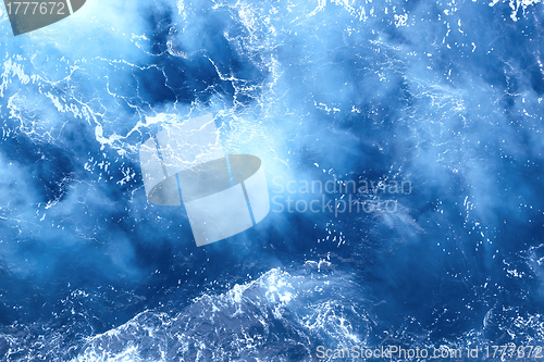 Image of blue sea texture background