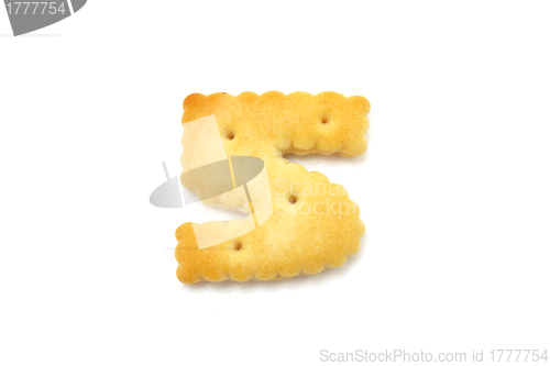 Image of Yellow cookies in the form of figures 