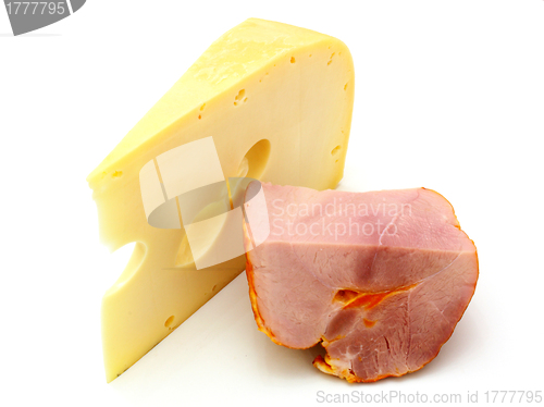 Image of  cheese with a meat 