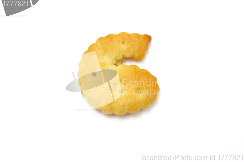 Image of Yellow cookies in the form of figures 