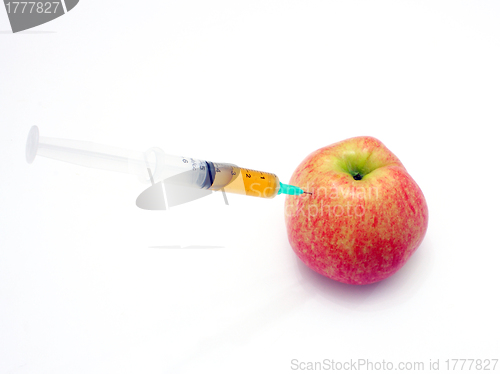 Image of Fresh red apple isolated 