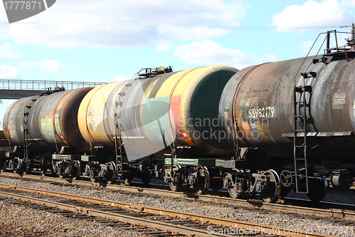 Image of Railroad tank cars