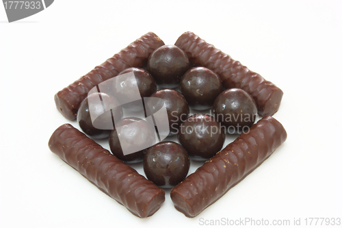 Image of Dark brown Chocolate balls