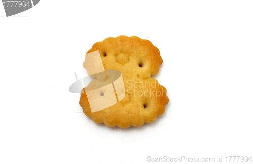 Image of Yellow cookies in the form of figures 