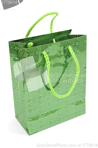 Image of Green bag for shopping