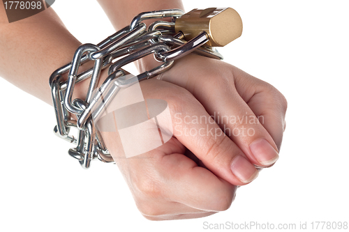 Image of Hands in chain
