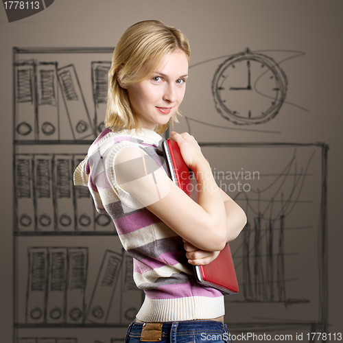 Image of Woman With Laptop