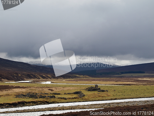 Image of Dee river , white bridge area, Cairngorms , Scotland