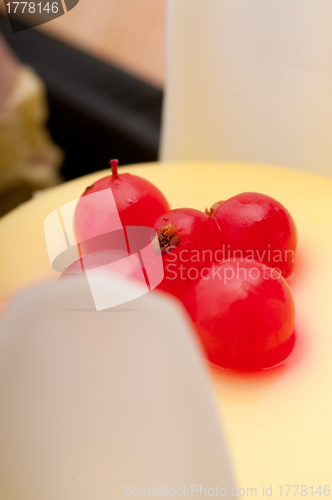 Image of fresh currant  berry fruit cake