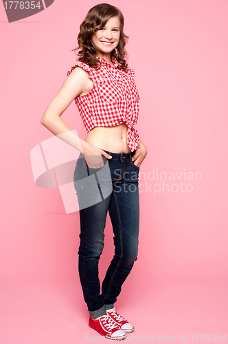 Image of Full length portrait of sensual teenager