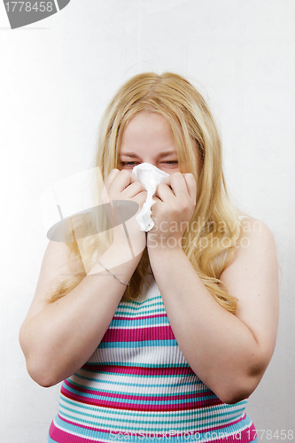 Image of handkerchief blonde girl