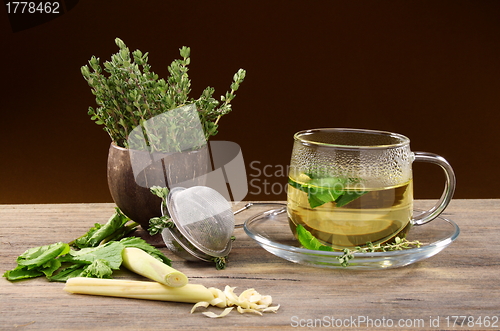 Image of  Medicinal herbs for tea.