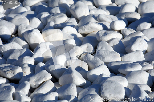 Image of White Pebbles on the Beach