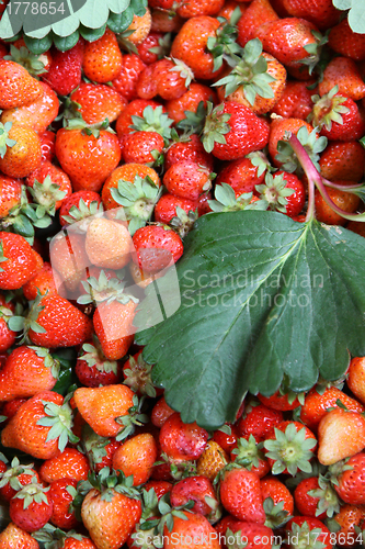 Image of Fresh strawberry background